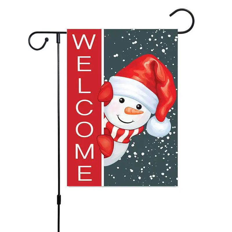 Huiyi Christmas Garden Flag Double Sided Holiday Yard Decorative Flag