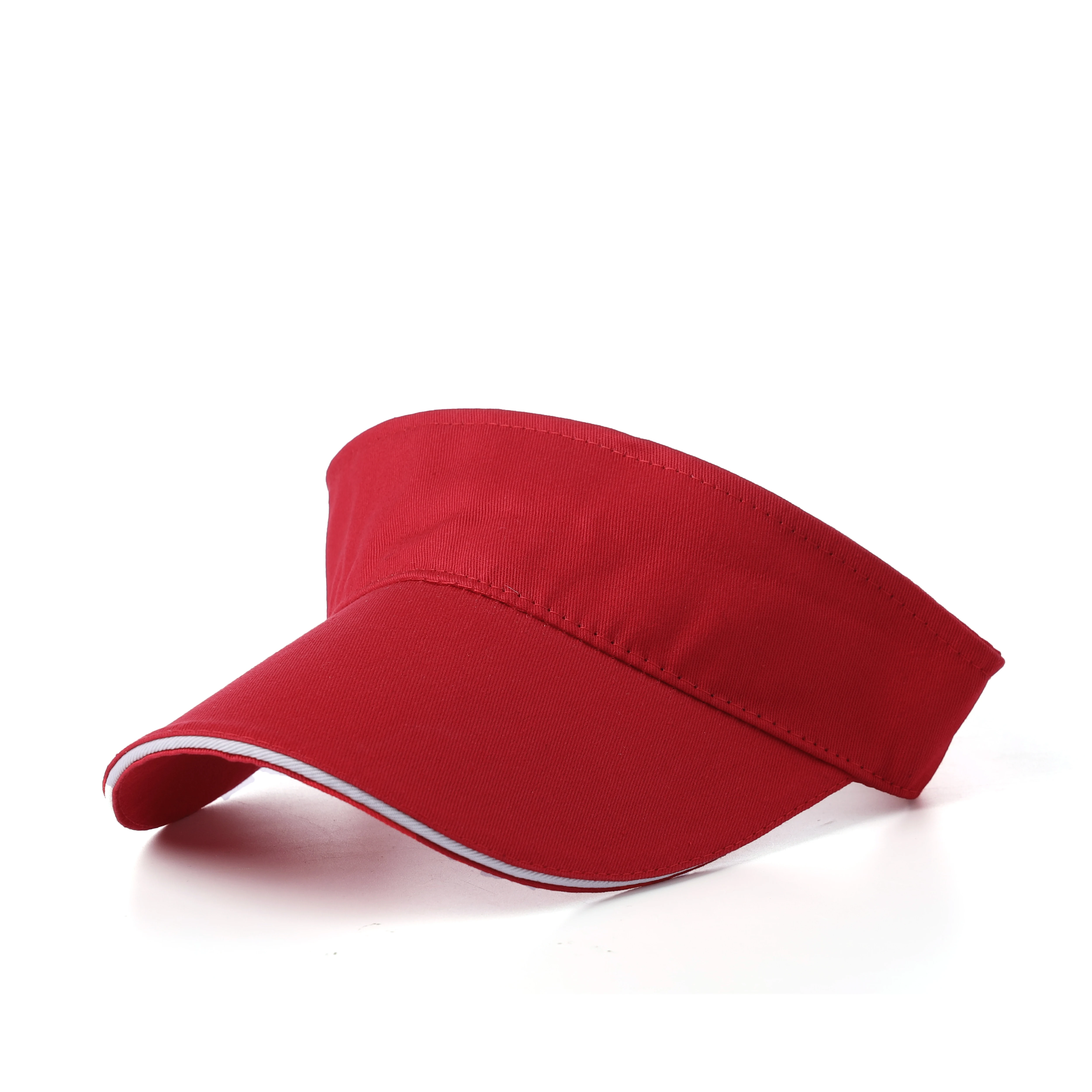 Cheap price High quality  sunshade plain dyed sandwich-like adjustable back closure Visor Cap