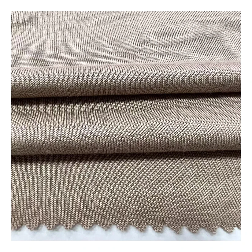 High Quality 100% Organic Tencel Fiber Knitted Fabric Supplier For Making Underwear & T Shirt