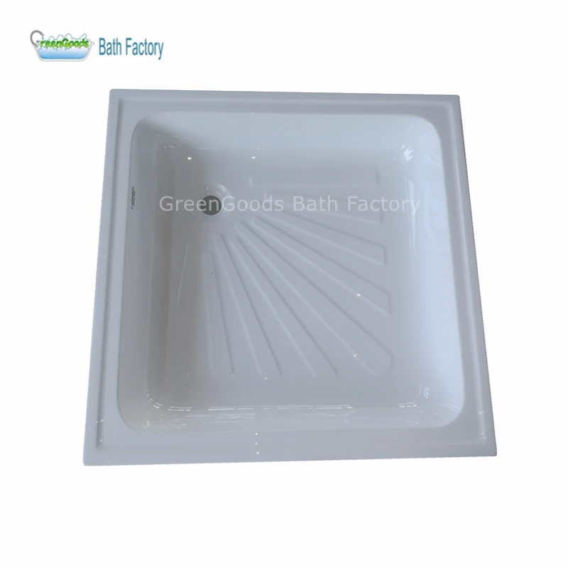 European Market Durable Safe ABS Square Deep Square Shower Tray Shower Base for Bath Room