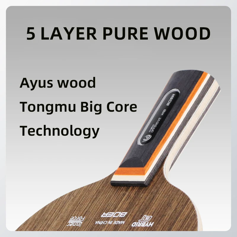 YoungJoy Ayous большая сердцевина Senna siamea ebony 5 слоев чистое дерево + 2 карбоновые ракетки для пинг-понга настольное теннисное лезвие