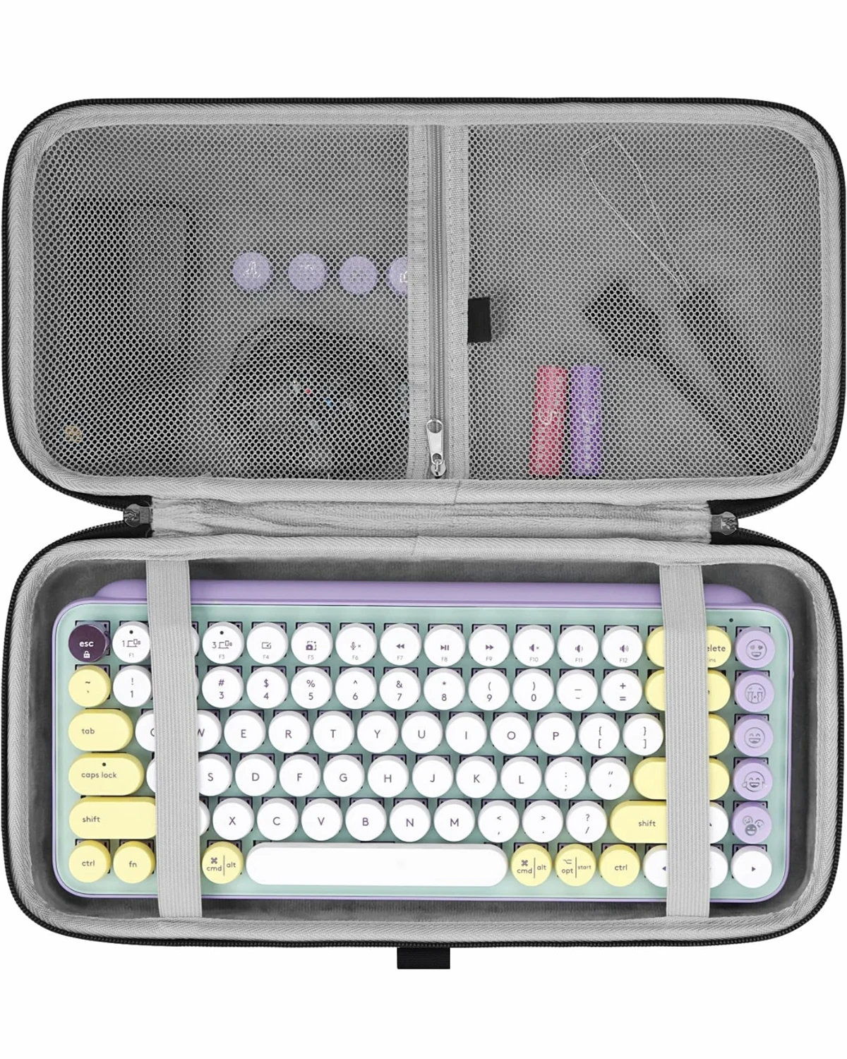 Eva Hard Shell Travel Keyboard Carrying Tool Case For 84 Key Wireless Portable Keyboard Compatible With Keychron K2