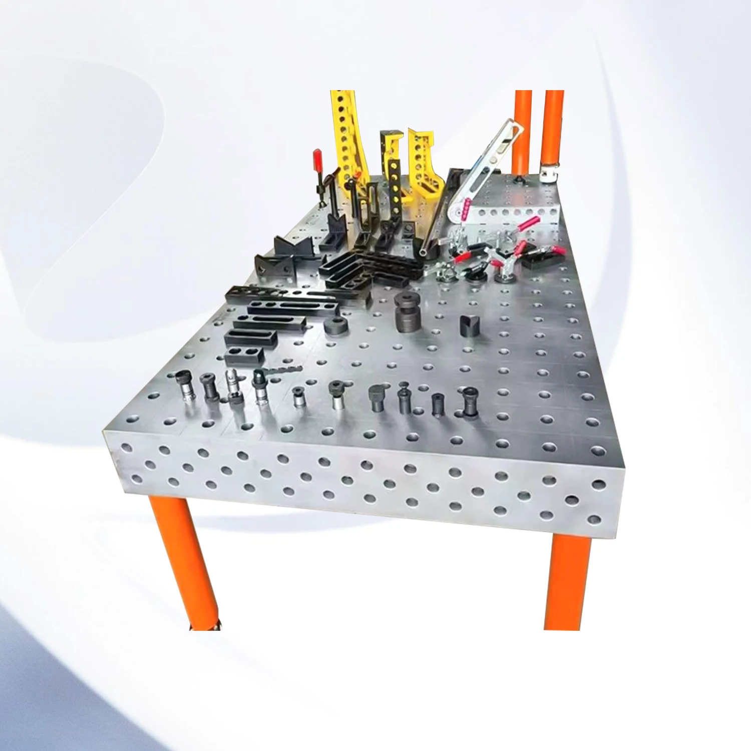 Cast Iron Steel 3d Flexible Welding Platform Fixture 3d Porous Positioning Riveting Welding Flat Plate Robot Worktable
