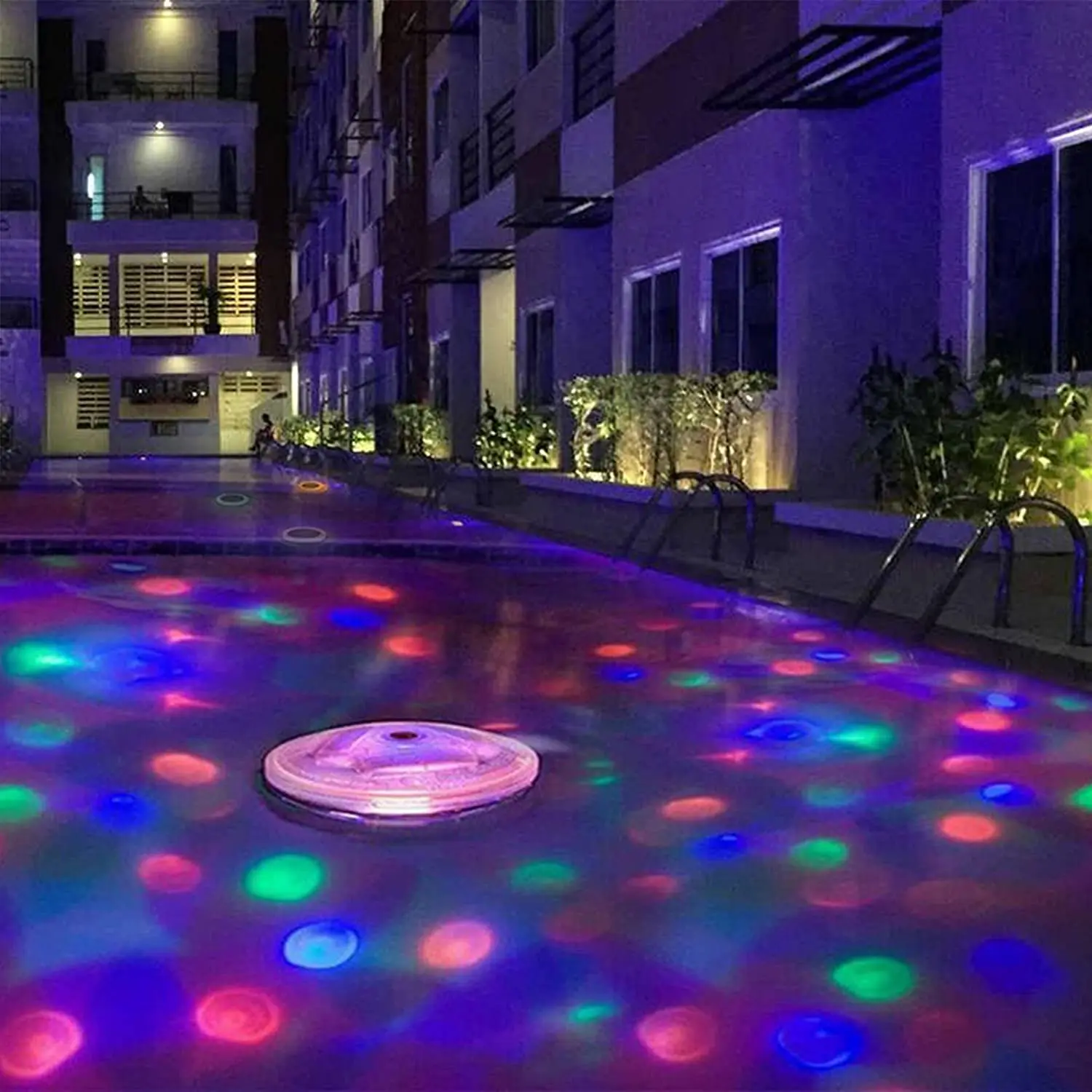 LED Color Changing Floating Pool Lights with 8 Modes Lighting Underwater Waterproof Floating Pond Light for Disco