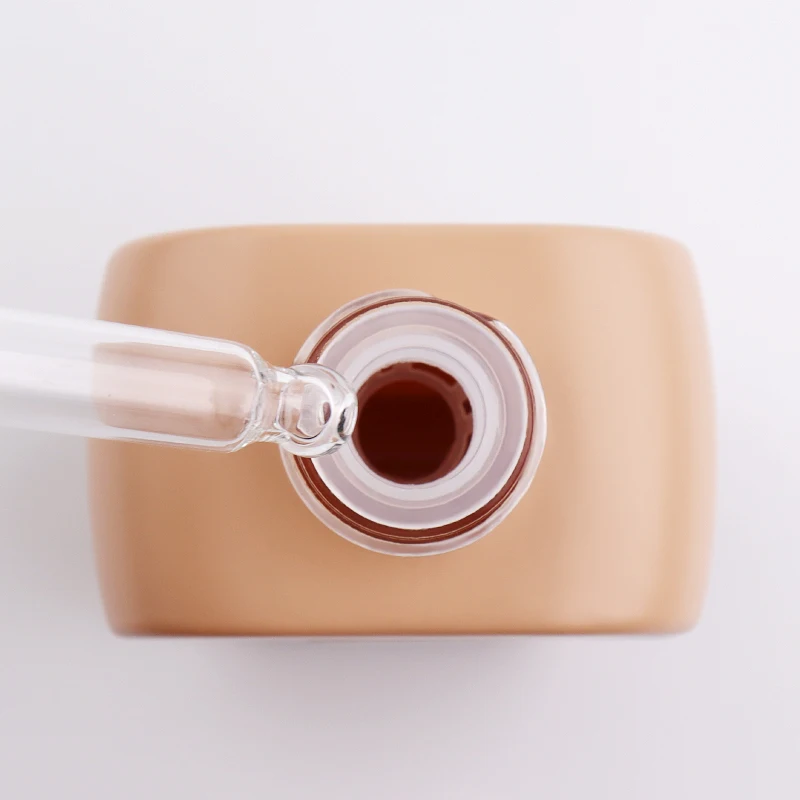 China wholesale Square Essential Oil serum glass with white dropper 30ml cosmetic bottle glass dropper bottle