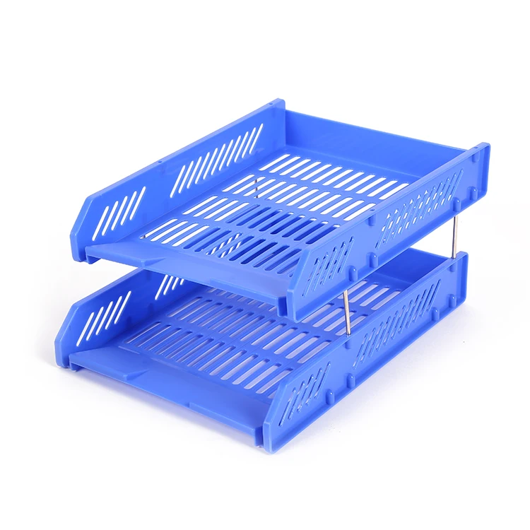 
Hot Selling Double Layers Office Stationery Desktop Organizer Document File Tray 