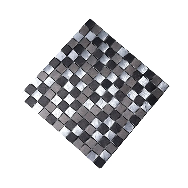 Модная недорогая металлическая плитка из алюминиевого сплава, мозаичный фон для ванной, настенная плитка из металла
