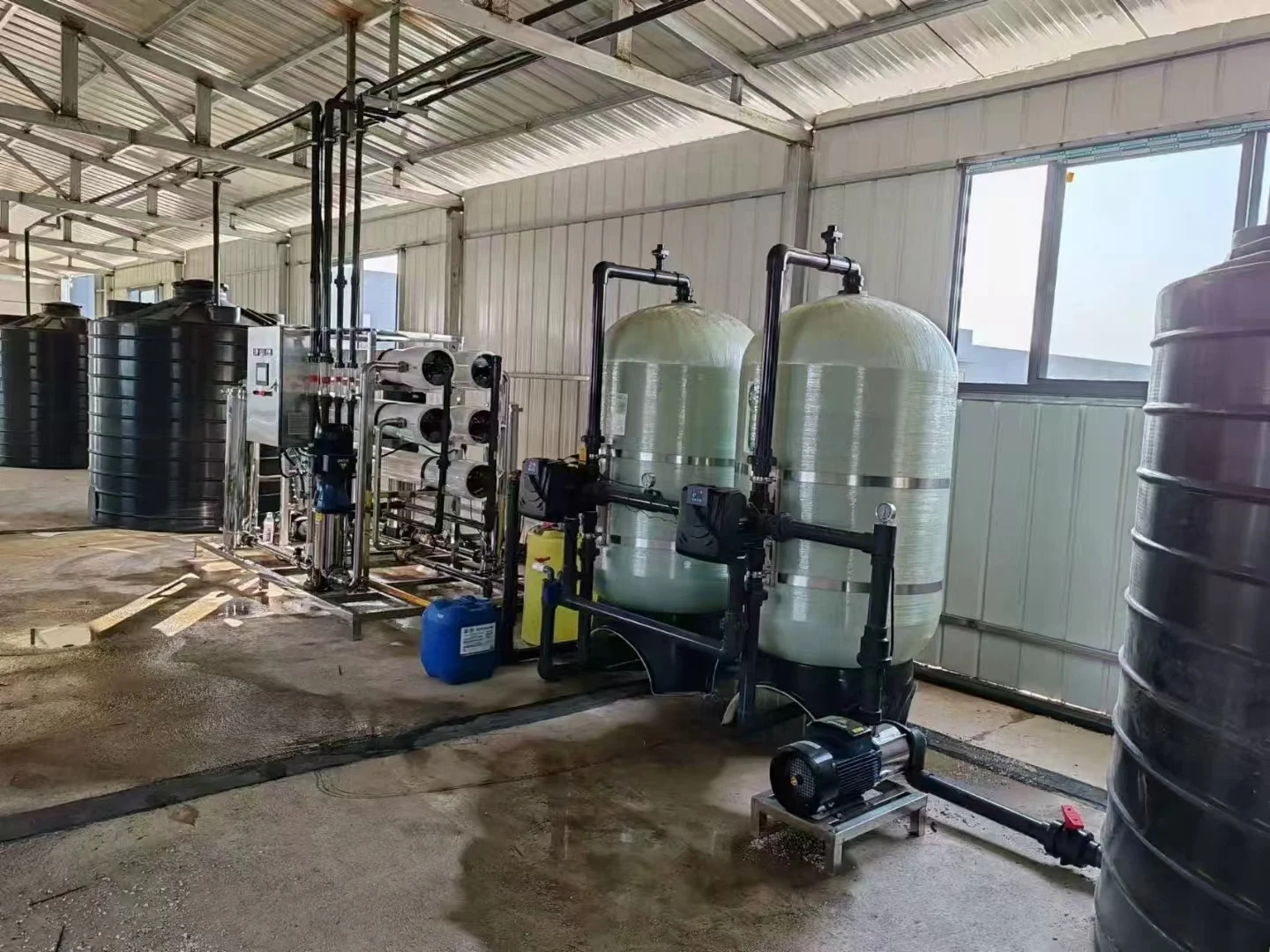 RO water filtration system Small Water Treatment Equipment Groundwater Well Reverse Osmosis RO Filter Mineral Water Making