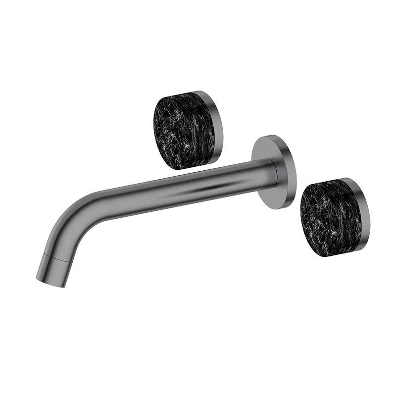 Смеситель для ванной комнаты с 3 отверстиями мраморным рисунком