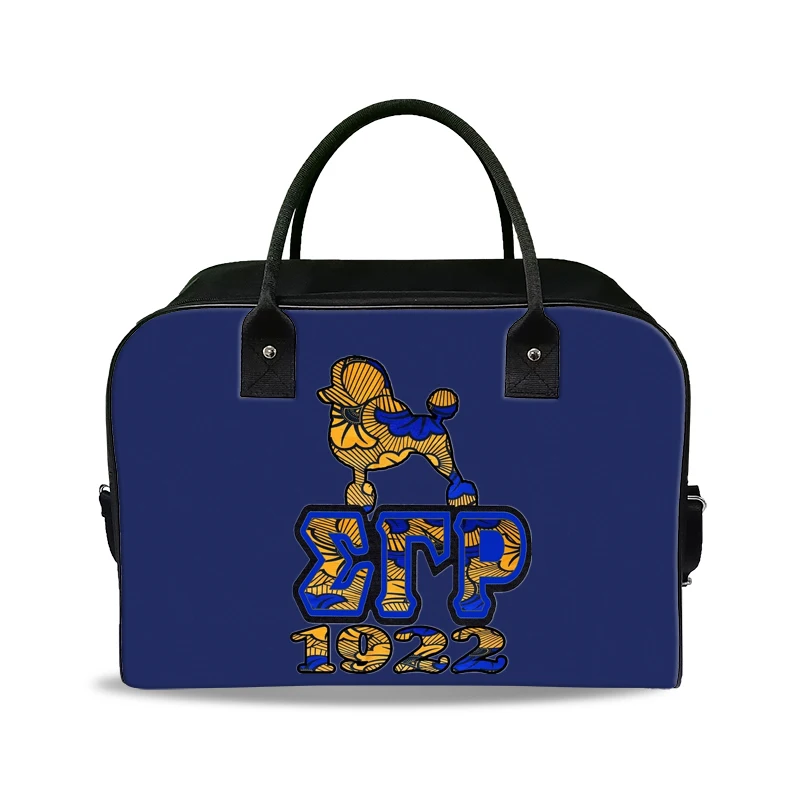 
Custom cute reflective large sigma gamma rho gym duffel bag for travel 