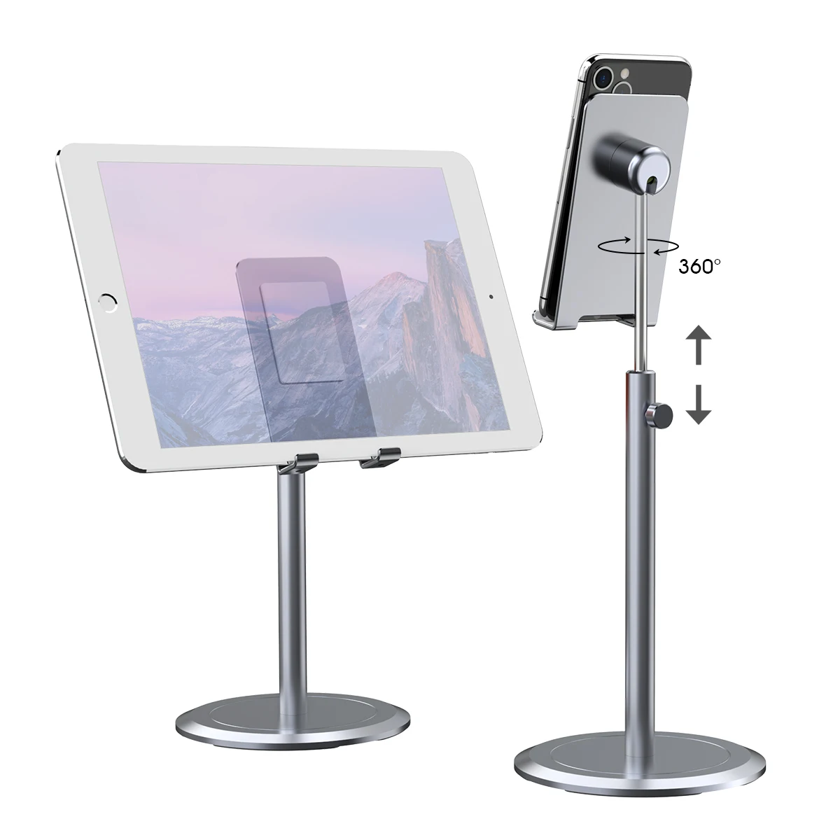 
Licheers Aluminum Alloy Flexible Tablet Table Stand Metal Adjustable Tablet Phone Stand 