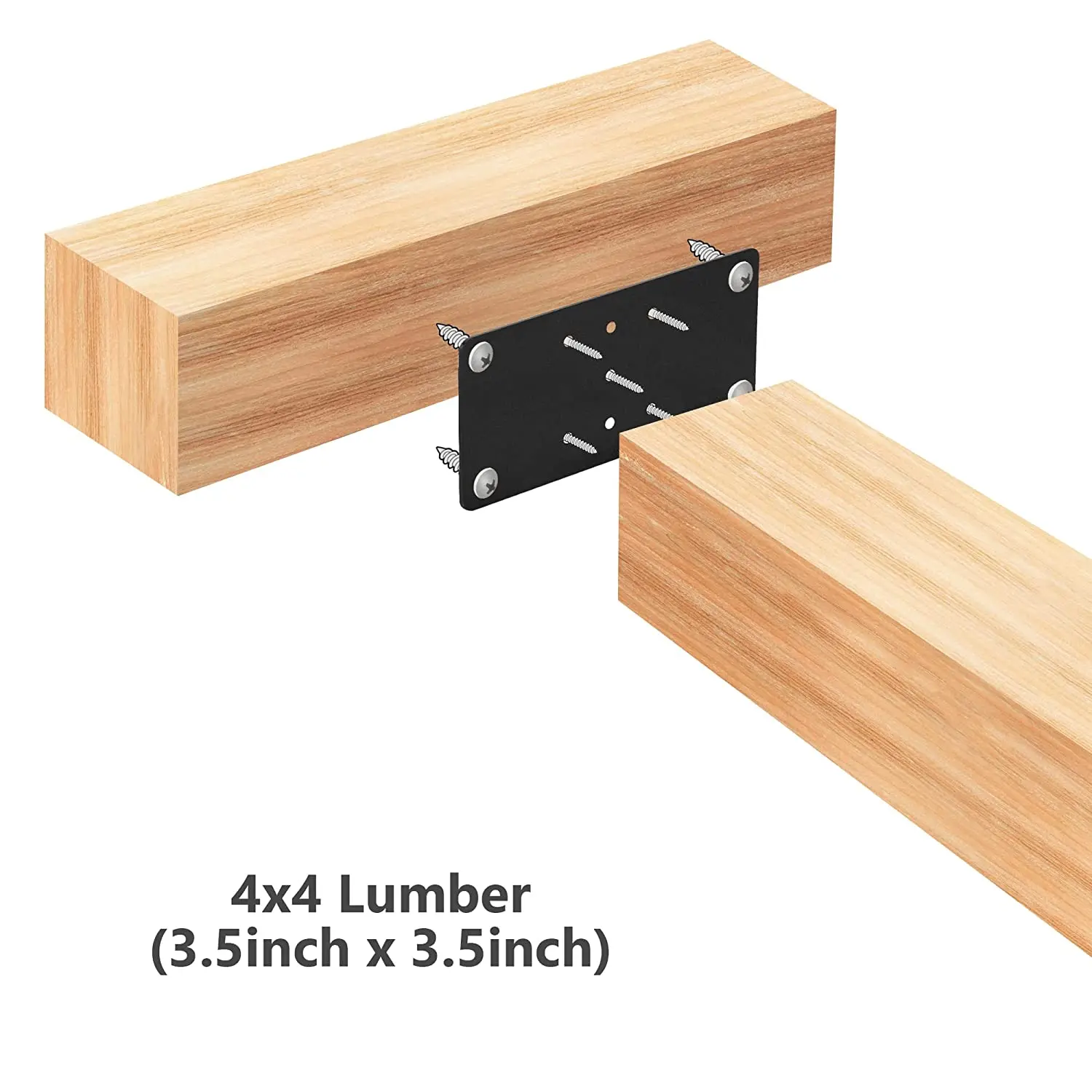 Стальная пластина для крепления деревянных перил 2x4 4x4
