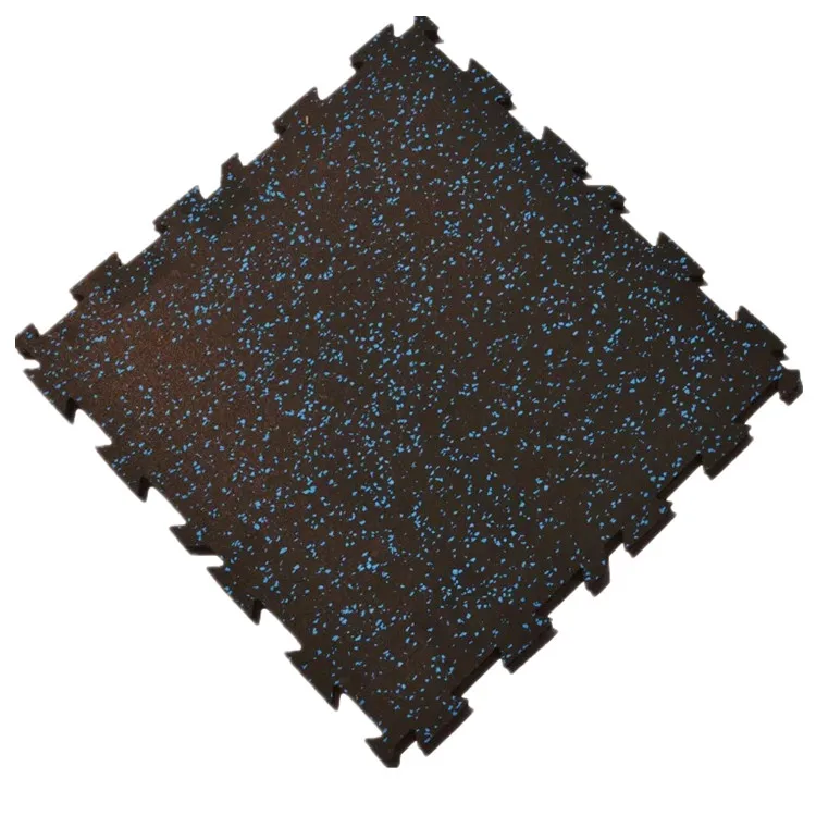 Interlocking Rubber Floor mat tile for Gym Fitness Room