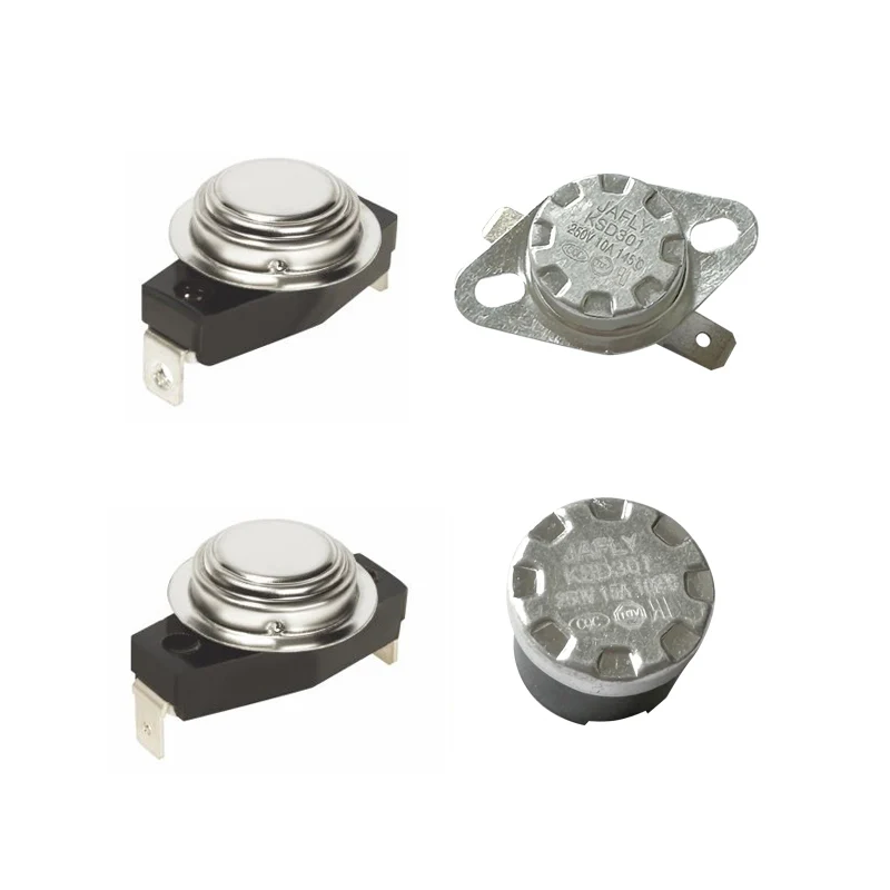 JIHUI KSD301 KSD302  high temperature ceramic bimetal thermostats switch 150C for automotive diesel oil filtration heating