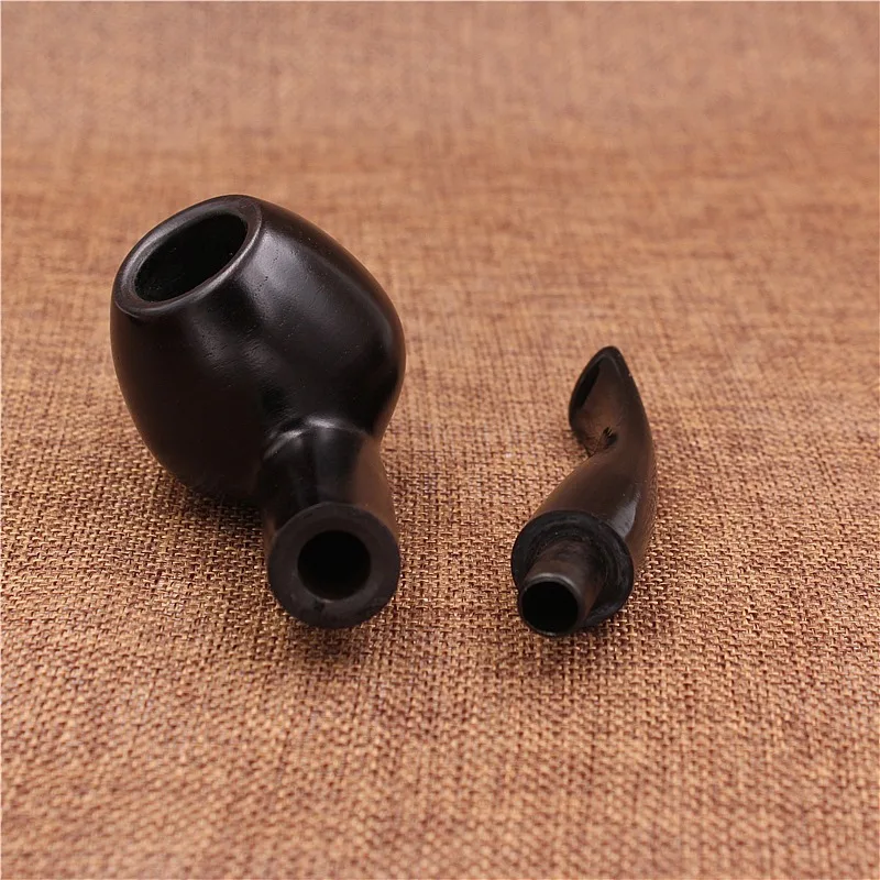 Factory Wholesale fashion Tobacco Pipe Black Sandalwood Wooden Tobacco Pipe