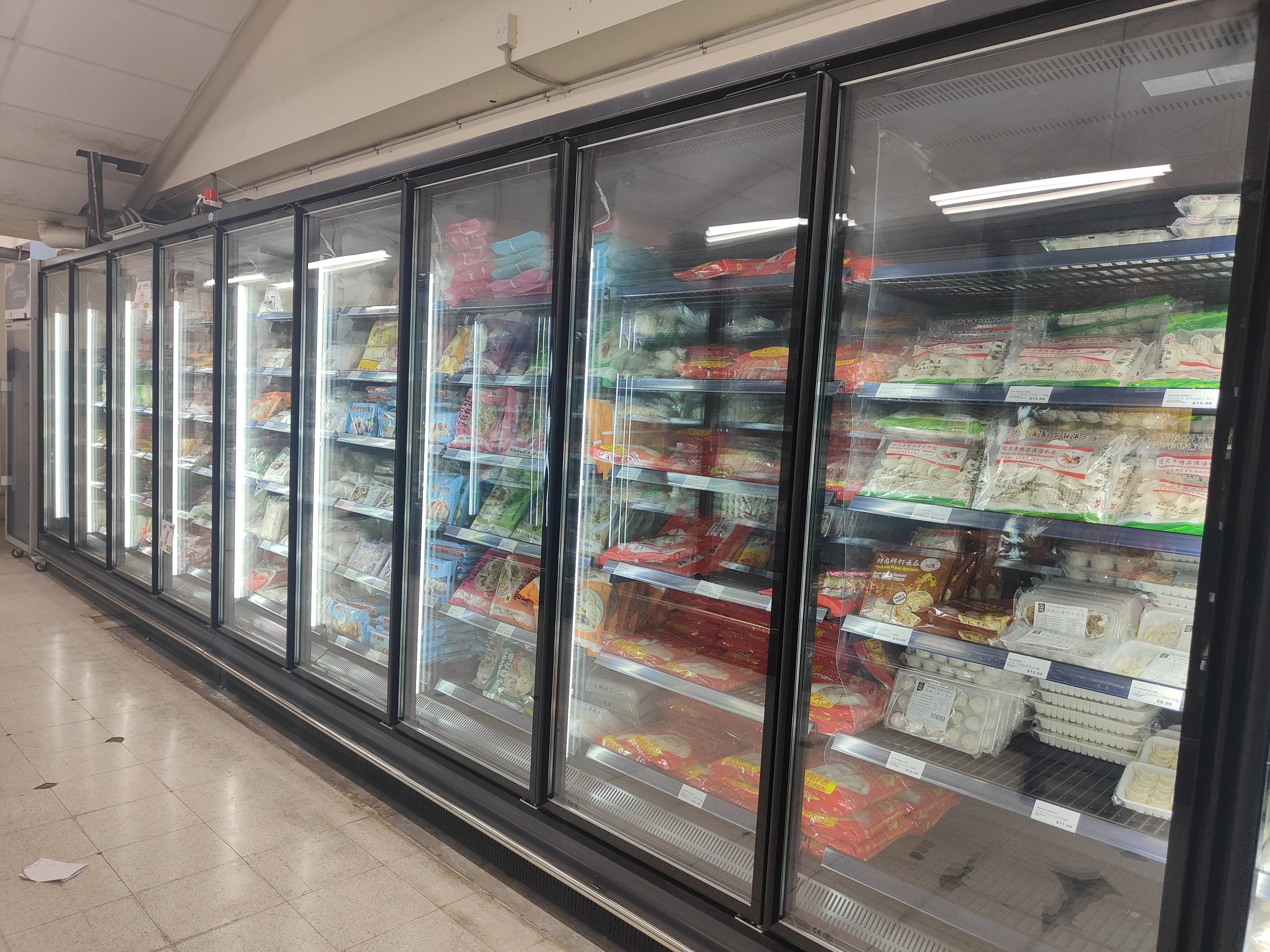 stand supermarket display freezer with best price fast cooling commercial freezer