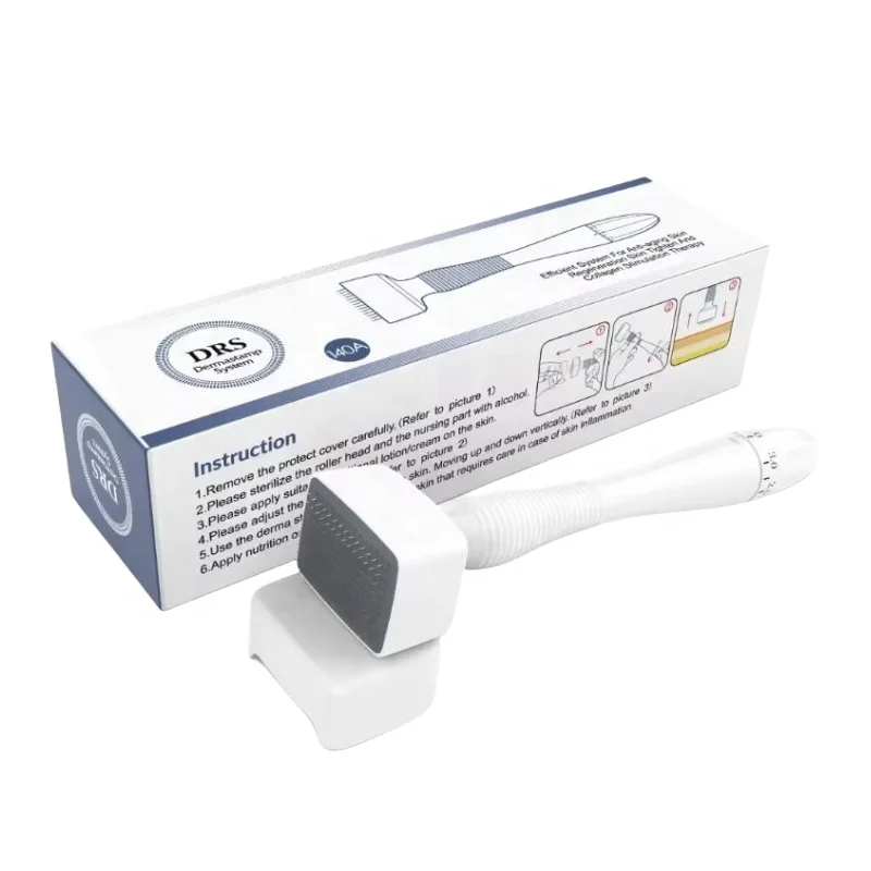 high market potential OEM DRS 140A Adjustable derma stamp microneedling 140 pins Medical Needles Derma Stamp skin care home use