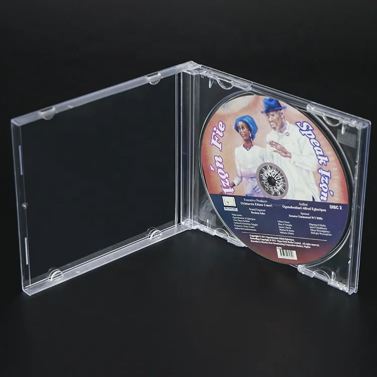 Super Clear CD Digi Tray Wholesale Plastic Storage Packaging DVD CD Packaging Box CD Jewel Case