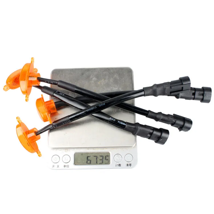 12V Universal 12LED Car Grille Highlighted light Small Yellow Light Modified Daytime Running Lights car accessories