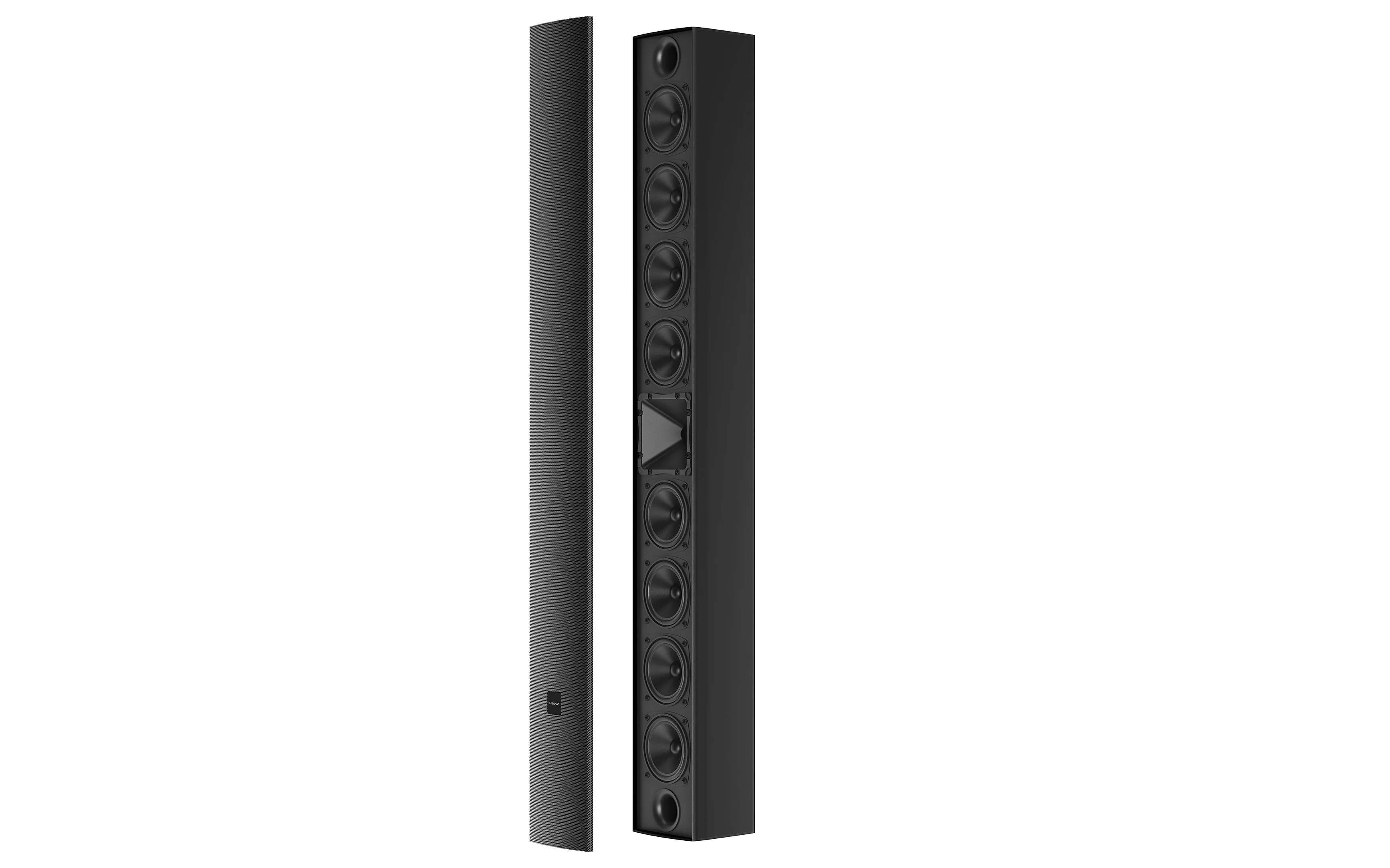 Professional Dante Column PoE 100W Network Wall Mount DSP Active Dante Column Speaker