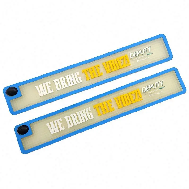 Personalized Custom Rubber Beer Bar Mat With Logo Pvc Led Spill Proof Mat