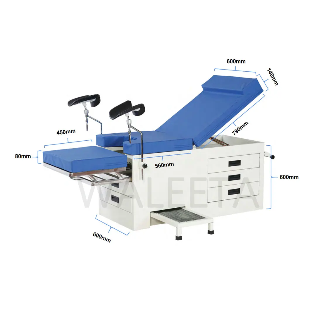 Медицинское оборудование ручная Акушерская койка стол для гинекологического осмотра больницы