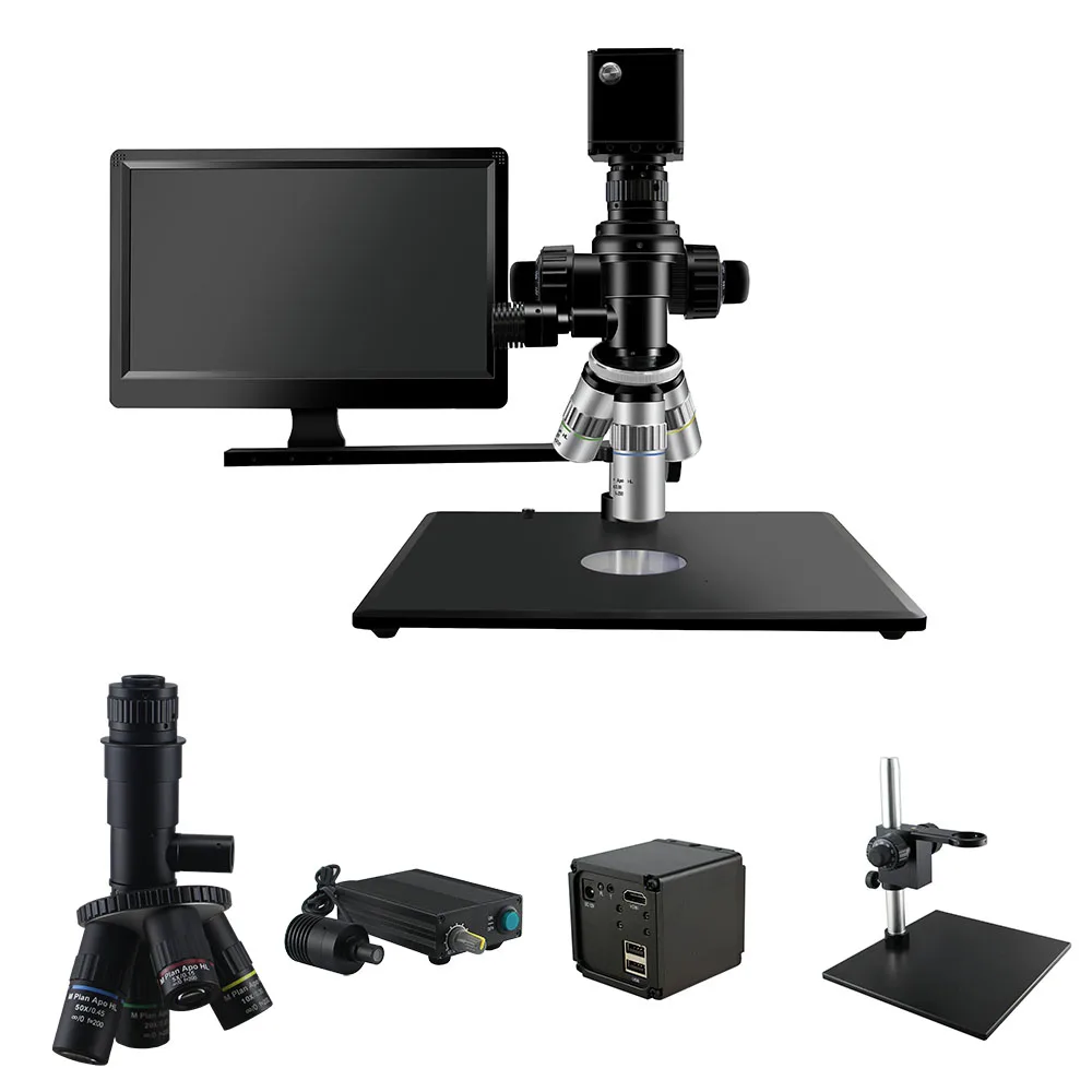 Semiconductor And PCB Inspection FM200CP-U High Power Digital Microscope With HD Industry Camera