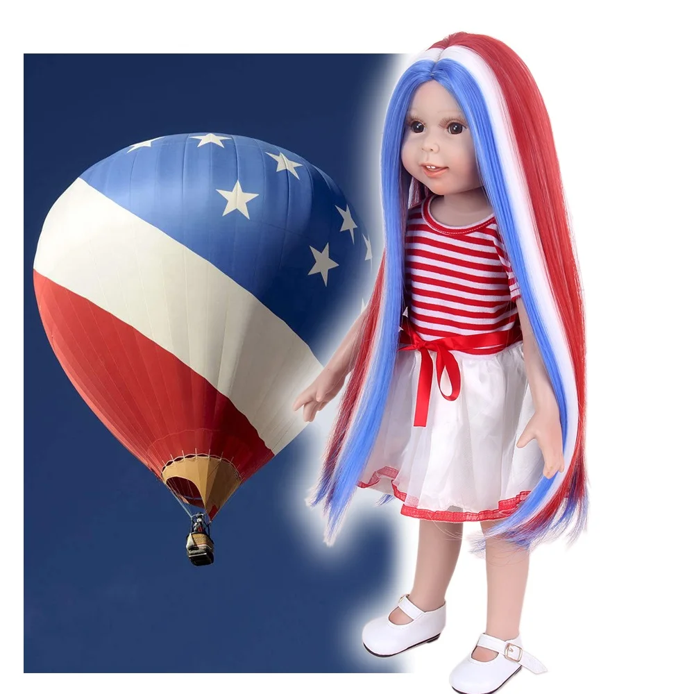 15inch Silky Straight Blythe Textured Doll Wig Custom Synthetic Cheap American Girl 18inch Doll Wig Sale Hair Wig For Doll