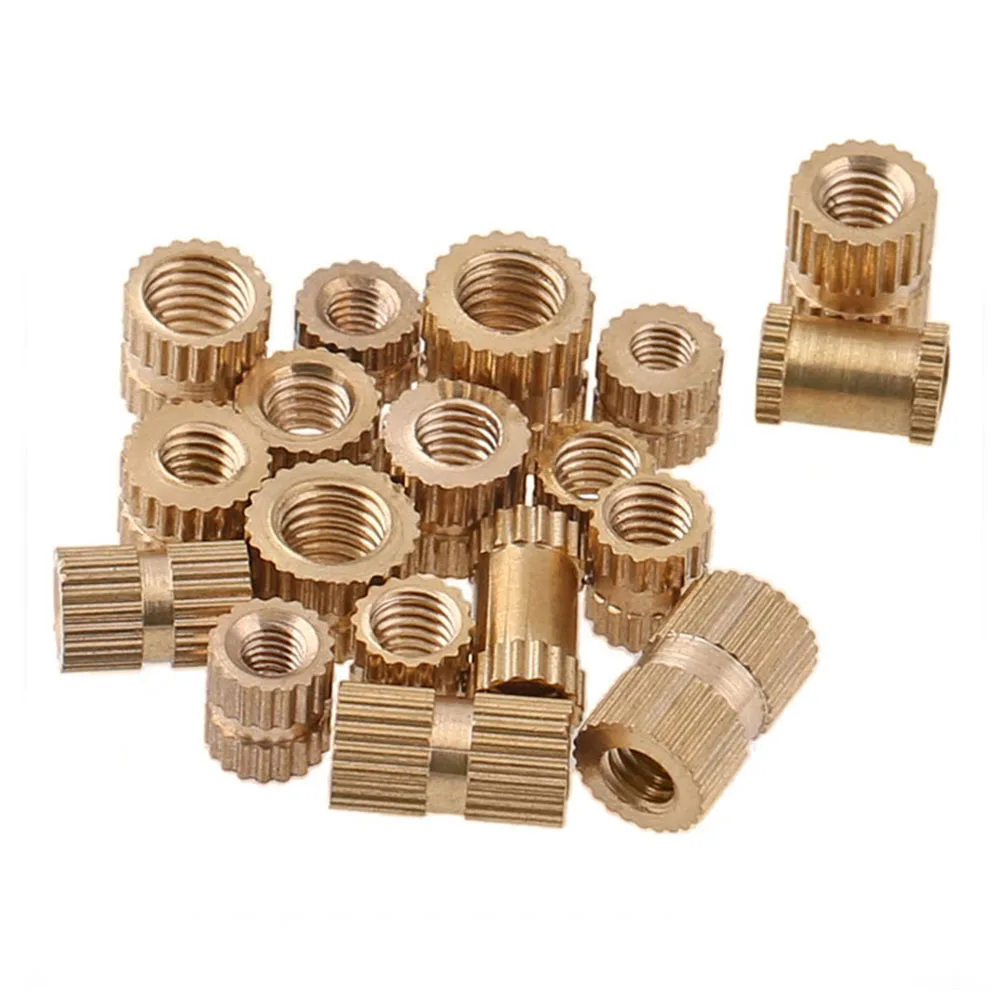 OEM Mass Production Cnc Machined Threaded Insert Nut Brass Molded-In Insert Nut Micro Screw Inserts