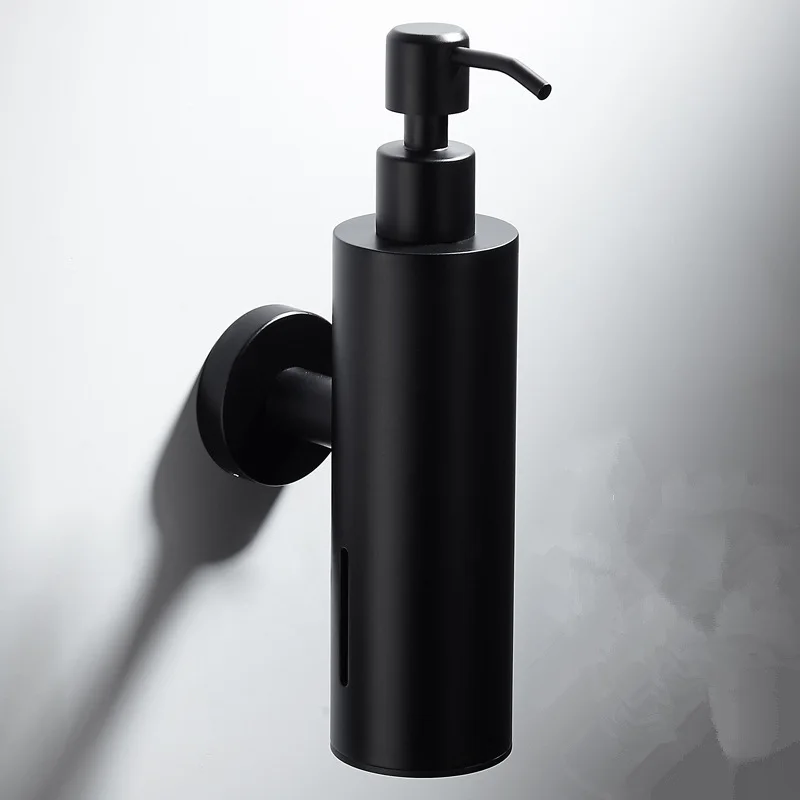 Luxury Hotel Stainless Steel Self Adhesive Hand Wash Soap Shampoo Dispenser Wall Mount For Soap Dispenser Liquid