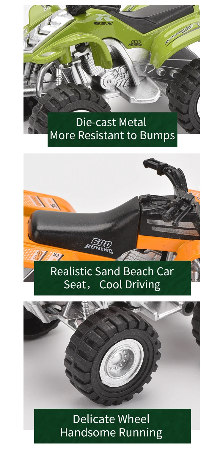 Alloy metal motorcycle model diecast toy vehicles mini pull back cars