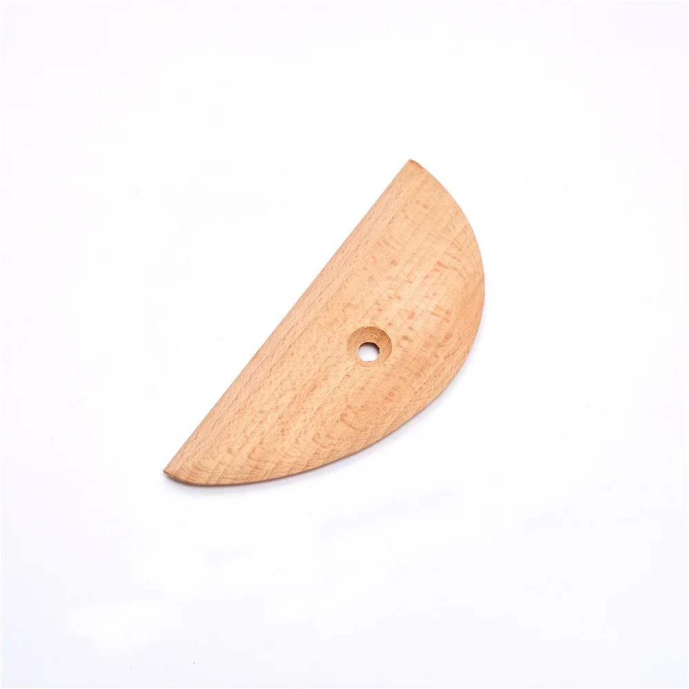 HAOFENG Moon Shaped Wood Scraper Knife Pottery Tools Clay Sculpting Ceramics Molding Tool Pottery Modeling Tools for Wholesale