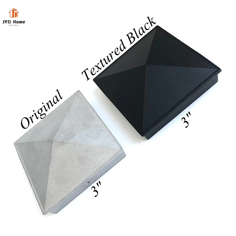 Decorative Die Casting Aluminium Caps with Lips Fixed with Set Screws for Pence and Staircase Post