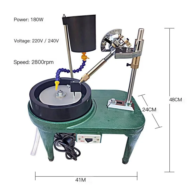 High -quality polishing machine jewelry, jade, treasure jade, glass, metal and non -metal dustproof waterproof and polishing