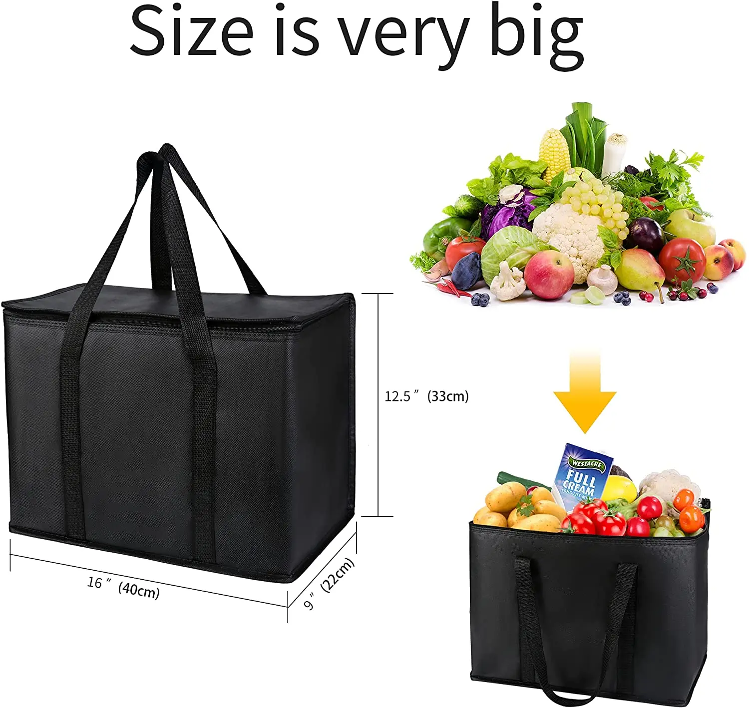 Promotional Price Customized Logo Food Delivery portable thermal Insulated Cooler Bag