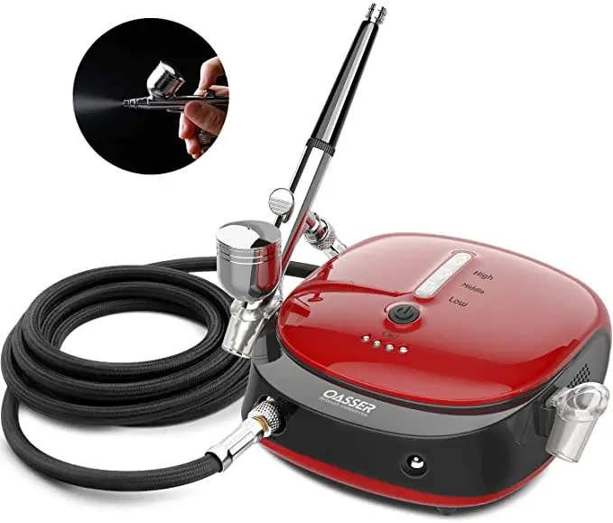 Лидер продаж на Amazon, Аэрограф с компрессором двойного действия с перезаряжаемой батареей для украшения тортов