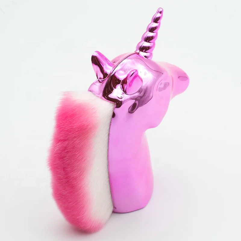 wholesale unicorns Nail Dust Brushes Color synthetic hair Cosmetic brush nail art beauty tools kits gift