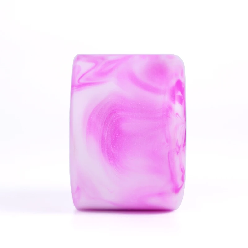 Mixed Color 80% Rebound PU 65mm 100A Custom Printed Classical Shape Longboard skate Wheels