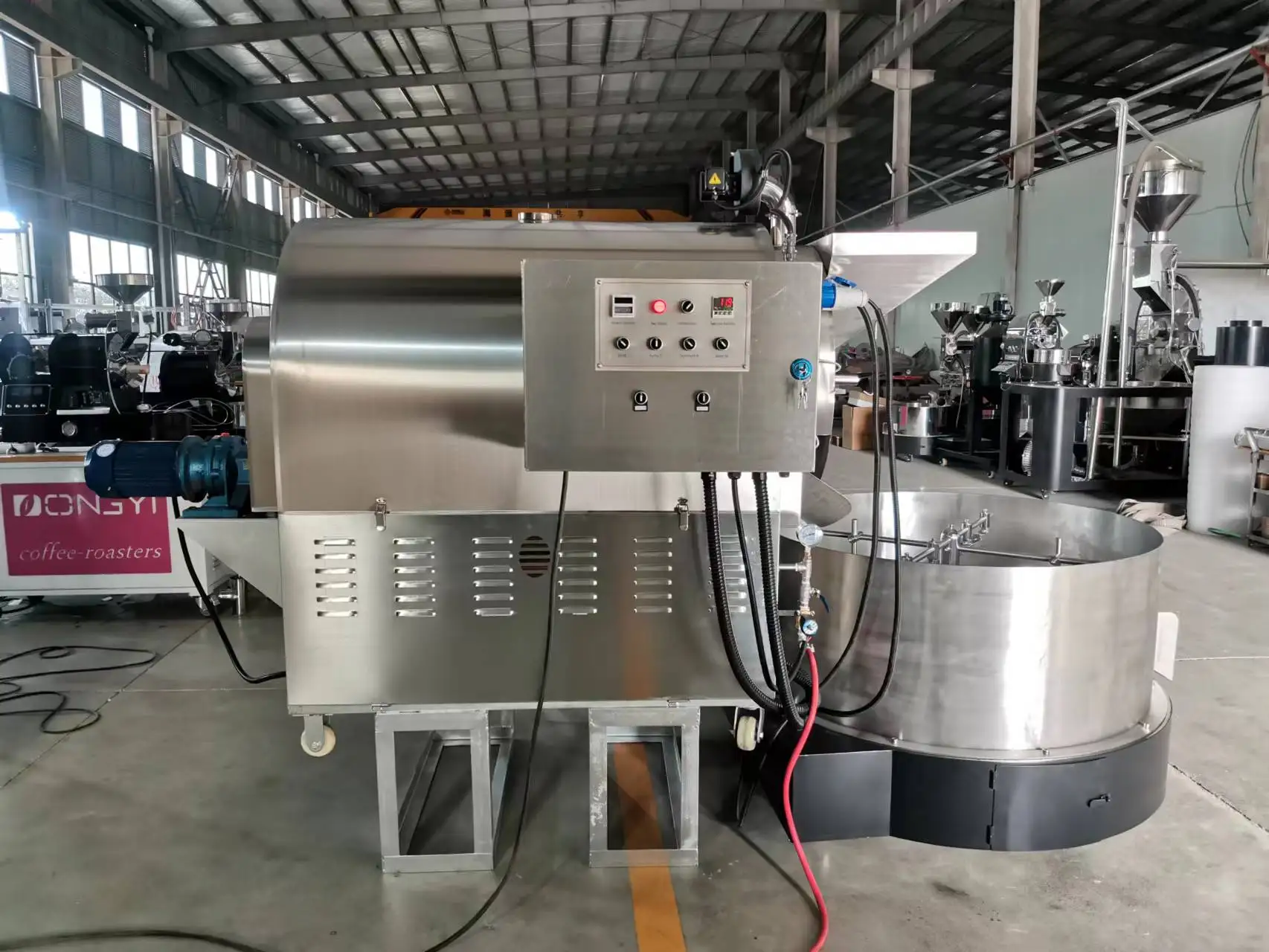 500kg Electric Gas Peanut Roasting Machine Grain Nuts Roaster Machine