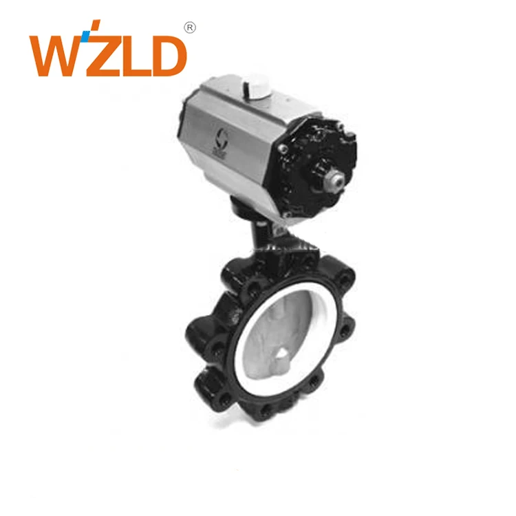 Клапан-бабочка WZLD с фланцевым концевым электродвигателем, тип пластины DI/CI/SS