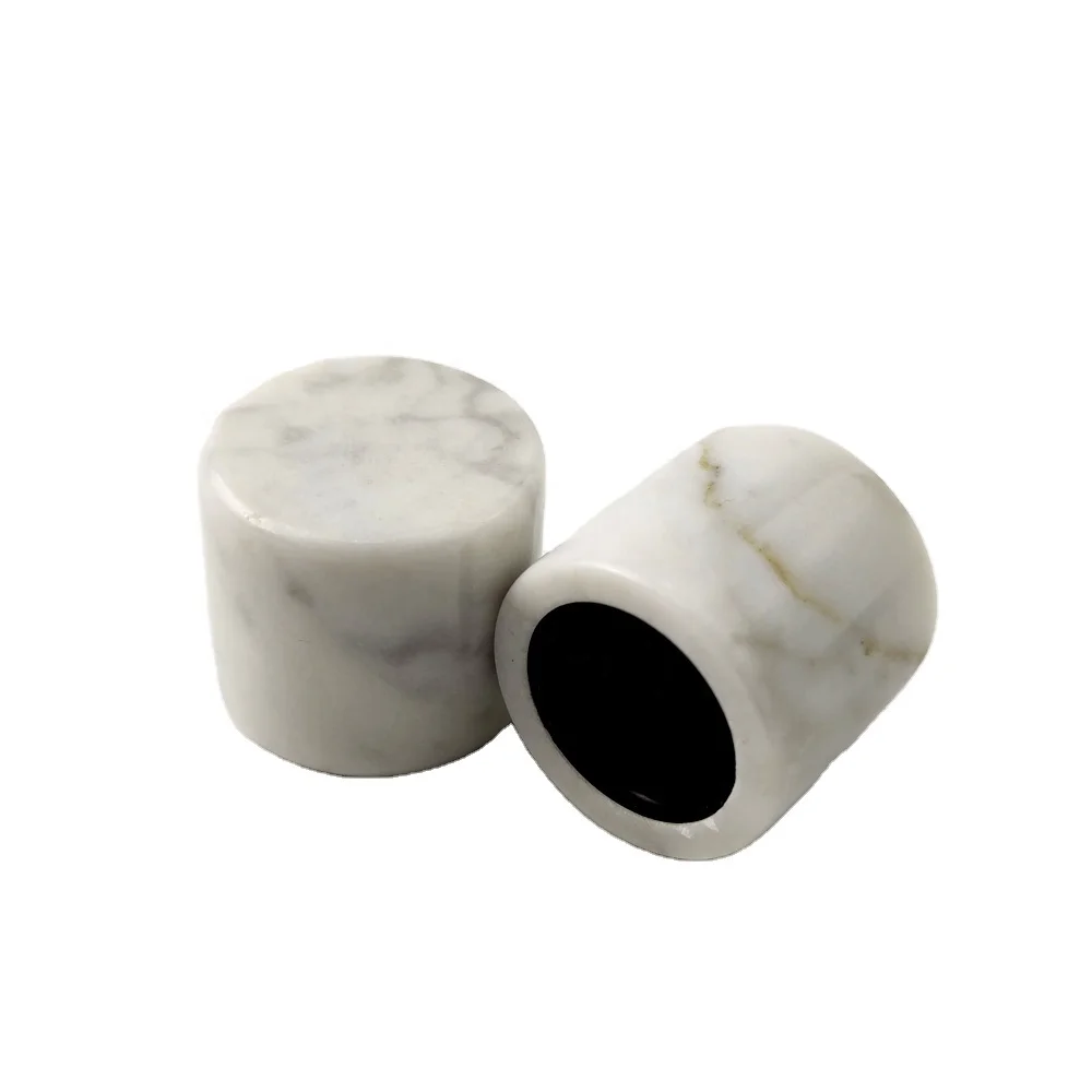 Luxury special design premium perfume package decorative natural marble stone artificial resin cap lid cover for perfume bottle