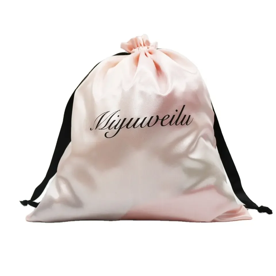 Satin Pouch Bags Print Jewelry Gift Promo Custom Genesis Candy Logo Industrial Surface Color Handle Accept Feature Material Size