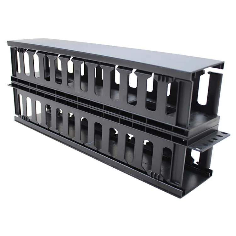  Cabinet double-sided 1u plastic cable management rack cabinet 19-inch