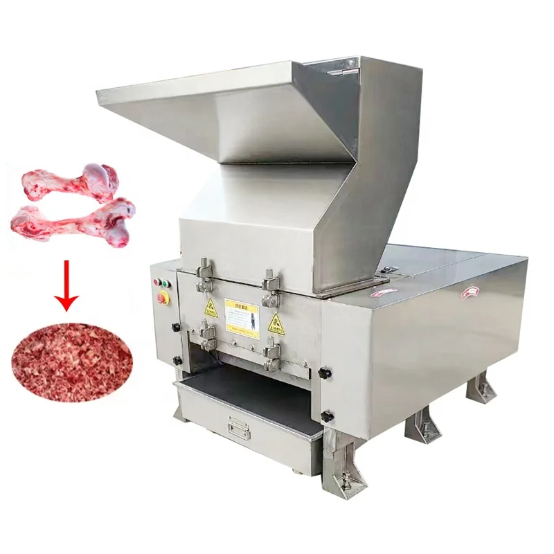 100-200Kg/H Animal Cow Pig Bone Crushing And Grinding Machine Stainless Steel Bone Crushing Mill Machine Price