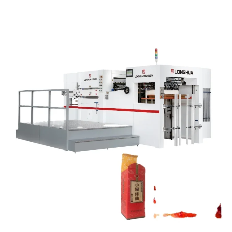 Jigsaw Puzzle Paper Bag Boxes Fold Making Automatic Deep Embossing Emboss And Die Cutter kiss cutting machine