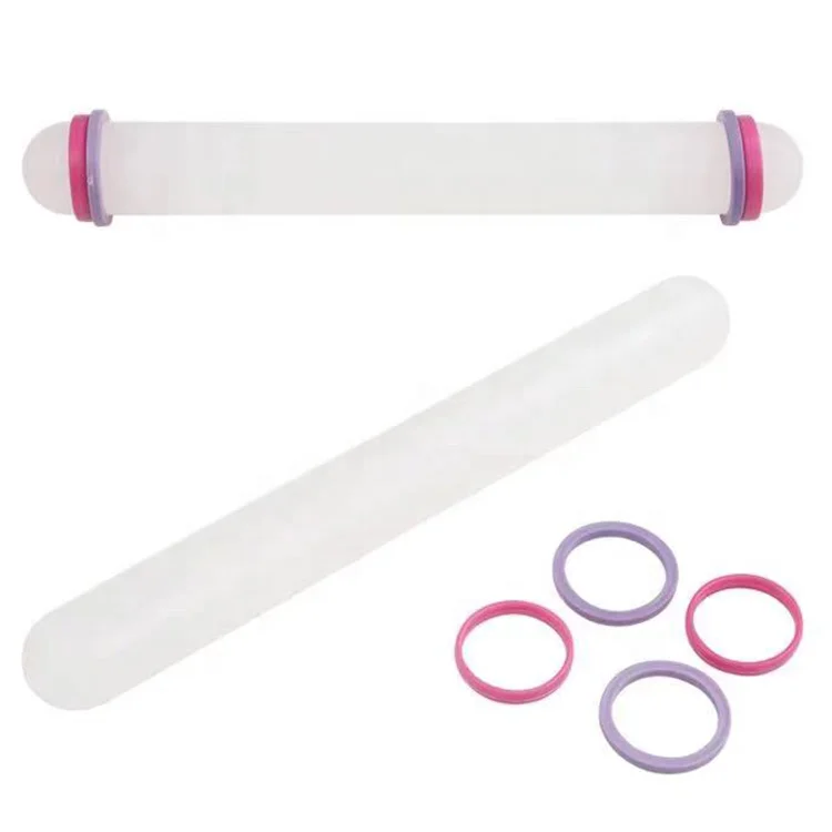  Fondant non-stick adjustable plastic rolling pin pastry baking