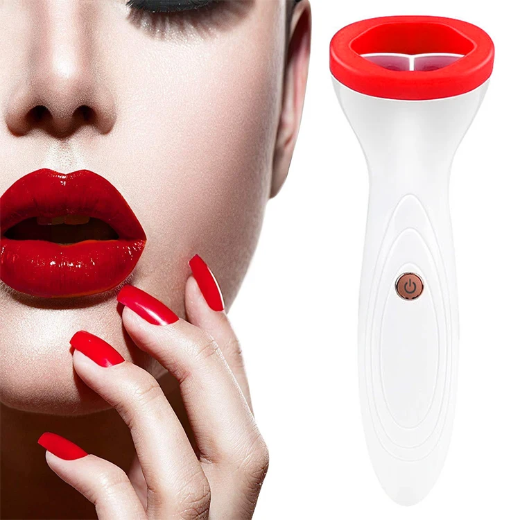 Wholesale Silicone Vibrating Lip Care Enhancement Sexy Bigger Electronic Lips Pump Machine Plumper Device  Electric Lip Plumper