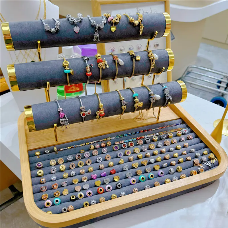 Charm Shiny Circle with glossy Circle Small Round Pendant Stainless steel pendant bracelet Snake Chain diy bracelet necklace