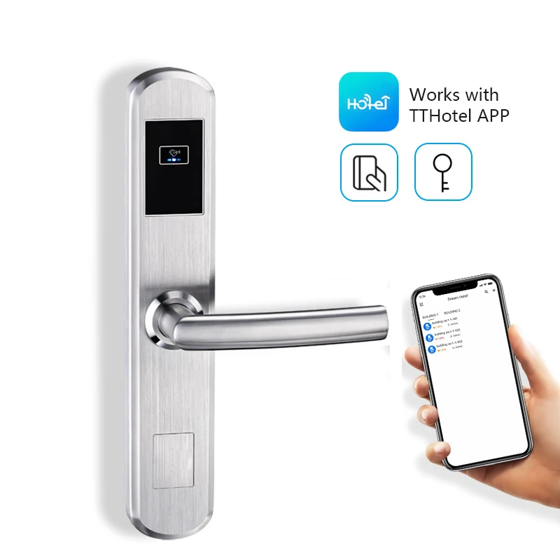 Tediton Tthotel APP Electric Smart Card Door Lock for Hotel Management Software