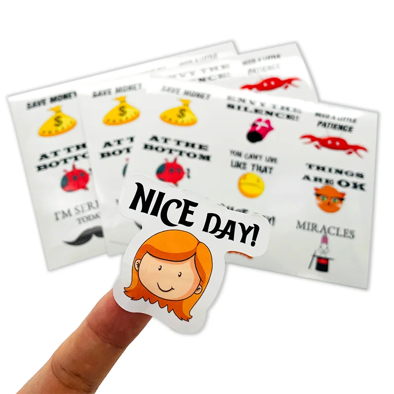 Custom A4 A5 A6 Size Adhesive Foil Planner Stickers, Gold Foil  Kiss Cut Sticker Sheet Printing